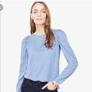 Ann Taylor ruffle sleeve blouse